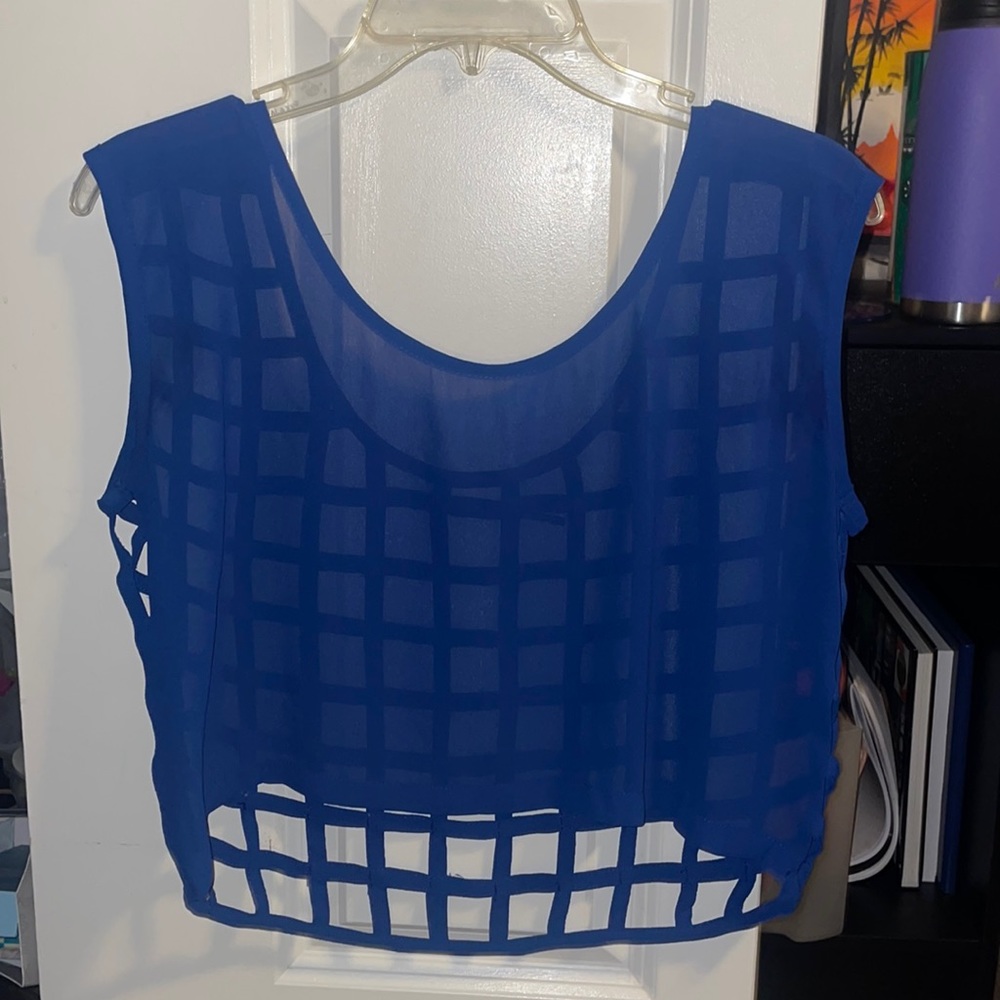 See through crop top